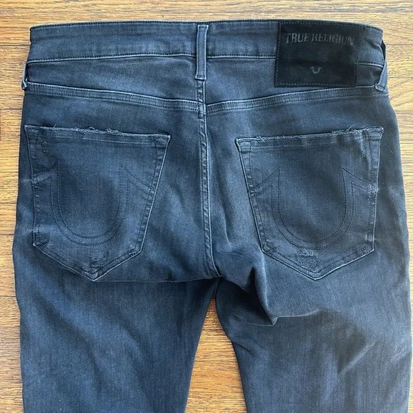 Men’s True Religion Black Super Skinny Stretch Tony Fit Jeans - Picture 6 of 7